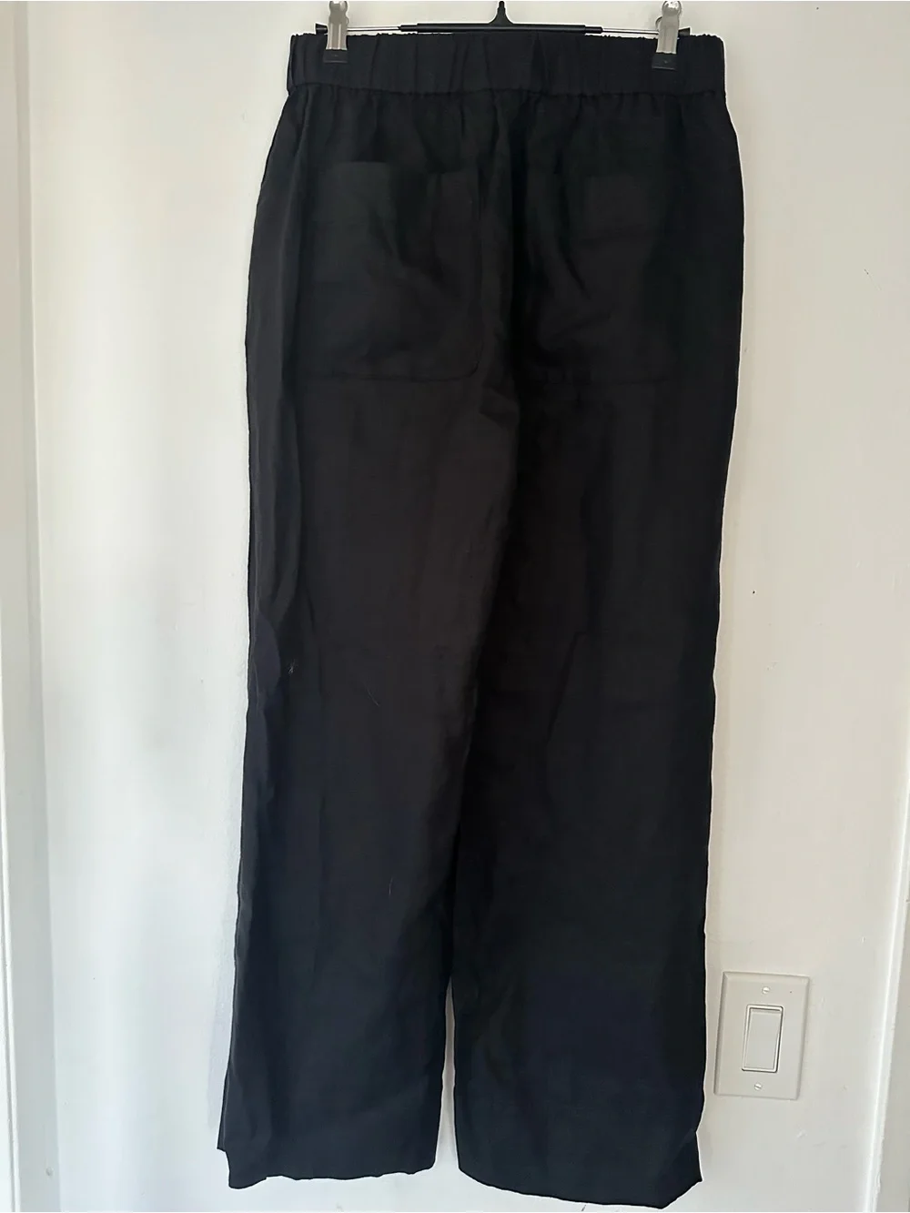✨ Everlane Breathable European Linen Pull-On Pants • Size M • Black (NWT)